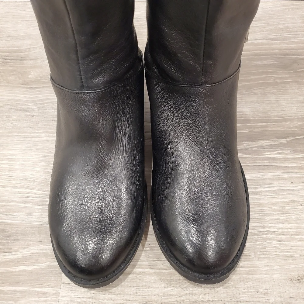 NEW Chinese Laundry Fawn Black Leather Boots